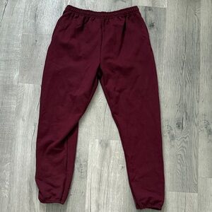 Women's Burgundy Jogger Pants